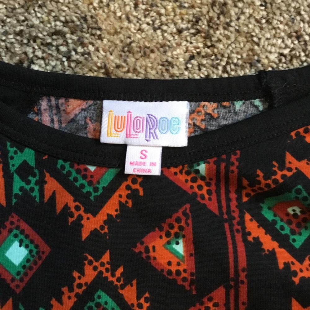 Lularoe Randy Black/Orange* - Picture 4 of 5
